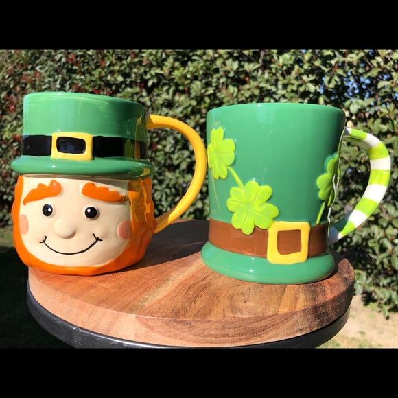 Leprechaun St Patrick’s day mug set - Picture 1 of 4